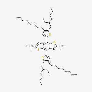 [4,8-bis[5-(2-ethylhexyl)-4-octylthiophen-2-yl]-2-trimethylstannylthieno[2,3-f][1]benzothiol-6-yl]-trimethylstannane