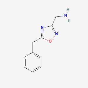 molecular formula C10H11N3O B1512612 1-(5-Benzyl-1,2,4-oxadiazol-3-YL)methanamine CAS No. 959241-26-0