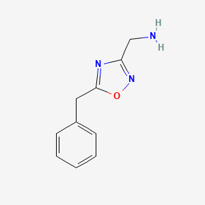 molecular formula C10H11N3O B1512612 1-(5-Benzyl-1,2,4-oxadiazol-3-yl)methanamin CAS No. 959241-26-0