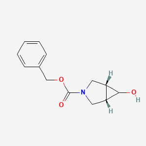 molecular formula C13H15NO3 B15126140 benzyl rel-(1R,5S,6s)-6-hydroxy-3-azabicyclo[3.1.0]hexane-3-carboxylate 