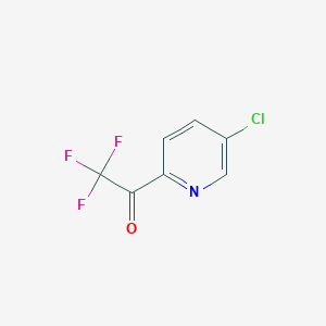 molecular formula C7H3ClF3NO B1512616 1-(5-Chloropyridin-2-yl)-2,2,2-trifluoroethanone CAS No. 1060802-09-6
