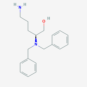 molecular formula C19H26N2O B1512618 (S)-5-Amino-2-(dibenzylamino)pentan-1-ol CAS No. 288588-10-3