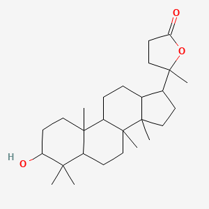 3alpha,20-Dihydroxy-4,4,14-trimethyl-18-nor-5alpha-cholan-24-oic acid gamma-lactone