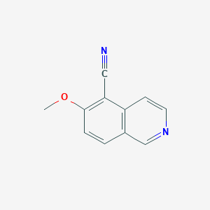 molecular formula C11H8N2O B1512623 6-Methoxyisoquinoline-5-carbonitrile CAS No. 925931-94-8