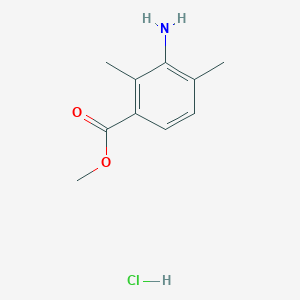 molecular formula C10H14ClNO2 B1512625 Methyl 3-amino-2,4-dimethylbenzoate hydrochloride CAS No. 24812-88-2