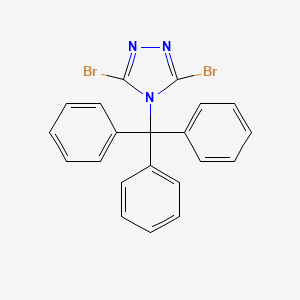 molecular formula C21H15Br2N3 B1512626 3,5-Dibromo-4-trityl-4H-1,2,4-triazole CAS No. 1398511-24-4