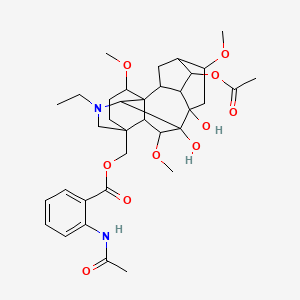 4-[[[2-(Acetylamino)benzoyl]oxy]methyl]-20-ethyl-1alpha,6beta,16beta-trimethoxyaconitane-7,8,14alpha-triol 14-acetate