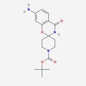 tert-Butyl 7-amino-4-oxo-3,4-dihydrospiro[benzo[e][1,3]oxazine-2,4'-piperidine]-1'-carboxylate