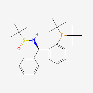 N-[(R)-(2-ditert-butylphosphanylphenyl)-phenylmethyl]-2-methylpropane-2-sulfinamide