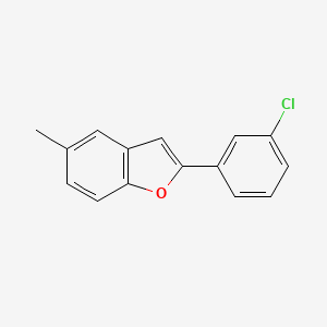 molecular formula C15H11ClO B1512630 2-(3-Chlorophenyl)-5-methylbenzofuran CAS No. 1117722-87-8