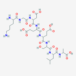 molecular formula C34H57N9O16 B15126311 H-DL-Lys-Gly-DL-Asp-DL-Glu-DL-Glu-DL-Ser-DL-Leu-DL-Ala-OH 