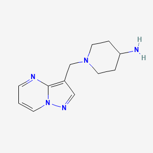 1-(Pyrazolo[1,5-a]pyrimidin-3-ylmethyl)piperidin-4-amine