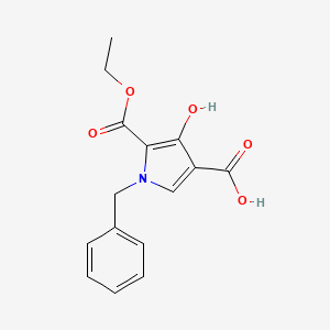 1-benzyl-5-(ethoxycarbonyl)-4-hydroxy-1H-pyrrole-3-carboxylic acid