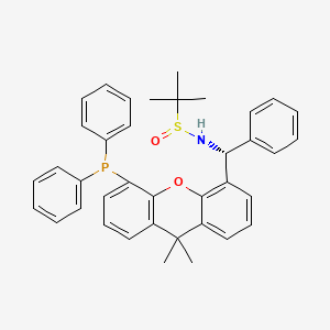 (R)-N-((R)-(5-(Diphenylphosphino)-9,9-dimethyl-9H-xanthen-4-yl)(phenyl)methyl)-2-methylpropane-2-sulfinamide