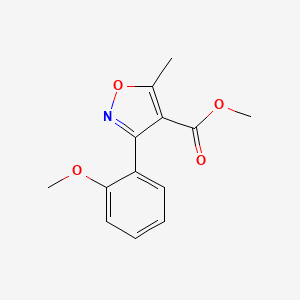 molecular formula C13H13NO4 B1512634 Methyl 3-(2-methoxyphenyl)-5-methylisoxazole-4-carboxylate CAS No. 1267901-30-3