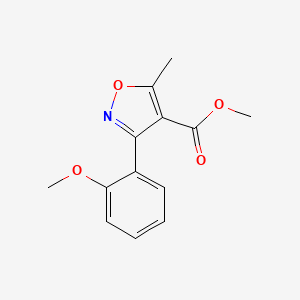 molecular formula C13H13NO4 B1512634 甲基3-(2-甲氧基苯基)-5-甲基异噁唑-4-羧酸酯 CAS No. 1267901-30-3