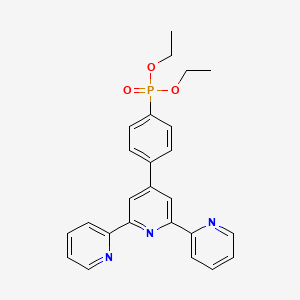 molecular formula C25H24N3O3P B15126350 4-(4-diethoxyphosphorylphenyl)-2,6-dipyridin-2-ylpyridine CAS No. 194800-58-3