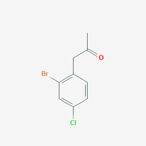 molecular formula C9H8BrClO B1512636 1-(2-Bromo-4-chlorophenyl)propan-2-one CAS No. 1305324-47-3