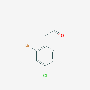 molecular formula C9H8BrClO B1512636 1-(2-溴-4-氯苯基)丙烷-2-酮 CAS No. 1305324-47-3