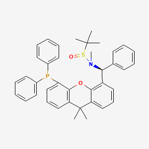 (R)-N-((S)-(5-(Diphenylphosphino)-9,9-dimethyl-9H-xanthen-4-yl)(phenyl)methyl)-N,2-dimethylpropane-2-sulfinamide