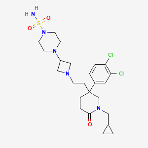 molecular formula C24H35Cl2N5O3S B15126388 Tachykinin angatonist 1 