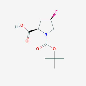 (2R,4R)-1-(tert-Butoxycarbonyl)-4-fluoropyrrolidine-2-carboxylic acid