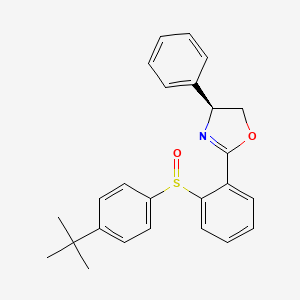 (S)-2-(2-((S)-(4-(tert-Butyl)phenyl)sulfinyl)phenyl)-4-phenyl-4,5-dihydrooxazole