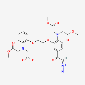 Dimethyl2,2'-((2-(2-(2-(bis(2-methoxy-2-oxoethyl)amino)-5-(2-diazoacetyl)phenoxy)ethoxy)-4-methylphenyl)azanediyl)diacetate