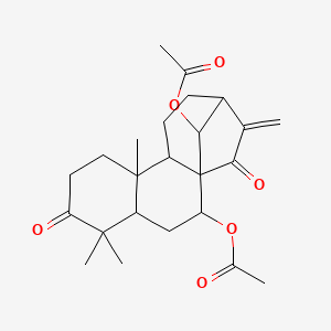 molecular formula C24H32O6 B15126445 GlaucocalyxinAdiacetate 