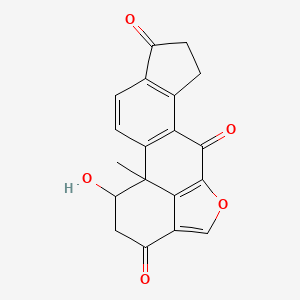 18-Hydroxy-1-methyl-13-oxapentacyclo[10.6.1.02,10.05,9.015,19]nonadeca-2(10),3,5(9),12(19),14-pentaene-6,11,16-trione