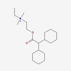 2-((Dicyclohexylacetyl)oxy)-N-ethyl-N,N-dimethylethanaminium