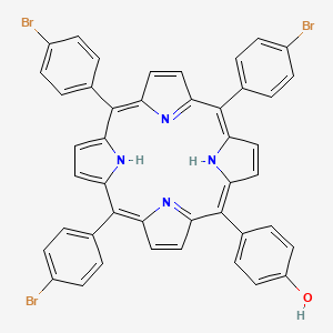 4-(10,15,20-Tris(4-bromophenyl)porphyrin-5-yl)phenol