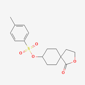 molecular formula C16H20O5S B1512659 1-Oxo-2-oxaspiro[4.5]decan-8-yl 4-methylbenzenesulfonate CAS No. 1043908-54-8