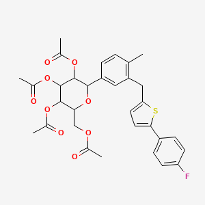 molecular formula C32H33FO9S B15126614 Cagliflozin Impurity 12 