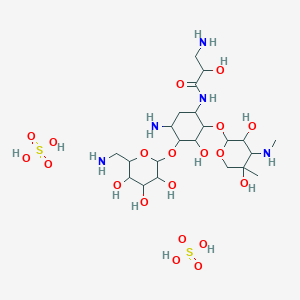 molecular formula C22H47N5O20S2 B15126628 Isepamicinsulfate 