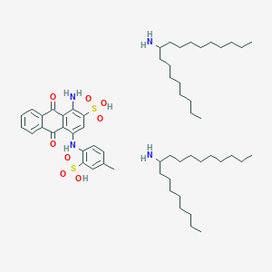 1-amino-4-(4-methyl-2-sulfoanilino)-9,10-dioxoanthracene-2-sulfonic acid;octadecan-9-amine