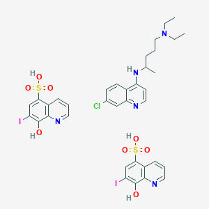 molecular formula C36H38ClI2N5O8S2 B15126652 Cloquinate CAS No. 7270-12-4