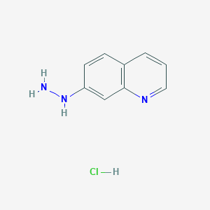 molecular formula C9H10ClN3 B1512668 7-Hydrazinylquinoline hydrochloride CAS No. 15794-14-6