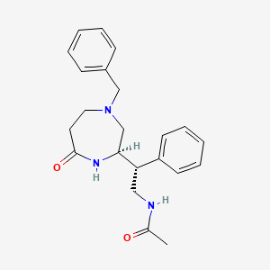 rac-N-((R)-2-((R)-4-benzyl-7-oxo-1,4-diazepan-2-yl)-2-phenylethyl)acetamide