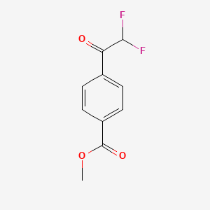 molecular formula C10H8F2O3 B15126710 Methyl 4-(2,2-difluoroacetyl)benzoate 