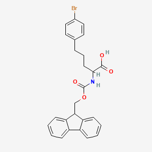 5-(4-bromophenyl)-2-(9H-fluoren-9-ylmethoxycarbonylamino)pentanoic acid