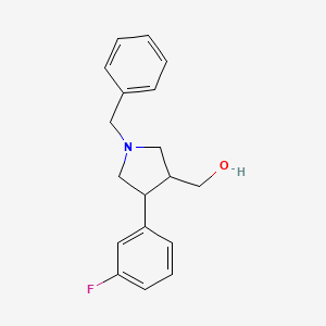 [1-Benzyl-4-(3-fluorophenyl)pyrrolidin-3-yl]methanol