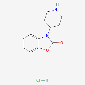 molecular formula C12H15ClN2O2 B1512676 3-(Piperidin-4-yl)benzo[d]oxazol-2(3H)-one hydrochloride CAS No. 162045-54-7