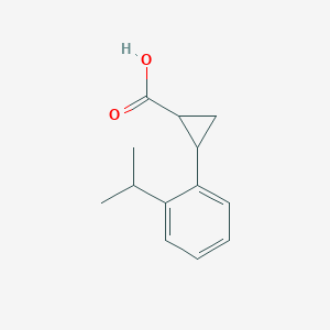 trans-2-(2-Isopropylphenyl)cyclopropane-1-carboxylic acid