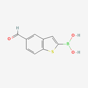 molecular formula C9H7BO3S B1512677 (5-Formylbenzo[b]thiophen-2-yl)boronic acid CAS No. 1182272-63-4