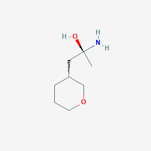 (S)-2-Amino-1-((R)-tetrahydro-2H-pyran-3-yl)propan-2-ol