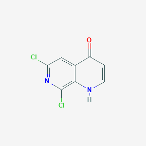 molecular formula C8H4Cl2N2O B1512679 6,8-Dichloro-1,7-naphthyridin-4(1H)-one CAS No. 931100-01-5
