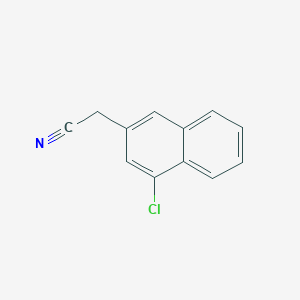 molecular formula C12H8ClN B1512681 2-(4-Chloronaphthalen-2-yl)acetonitrile CAS No. 191106-24-8