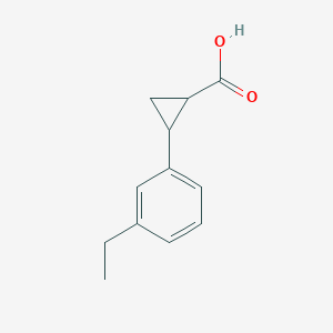 2-(3-Ethylphenyl)cyclopropane-1-carboxylic acid