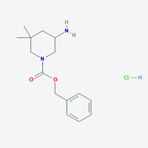 Benzyl 5-amino-3,3-dimethylpiperidine-1-carboxylate;hydrochloride